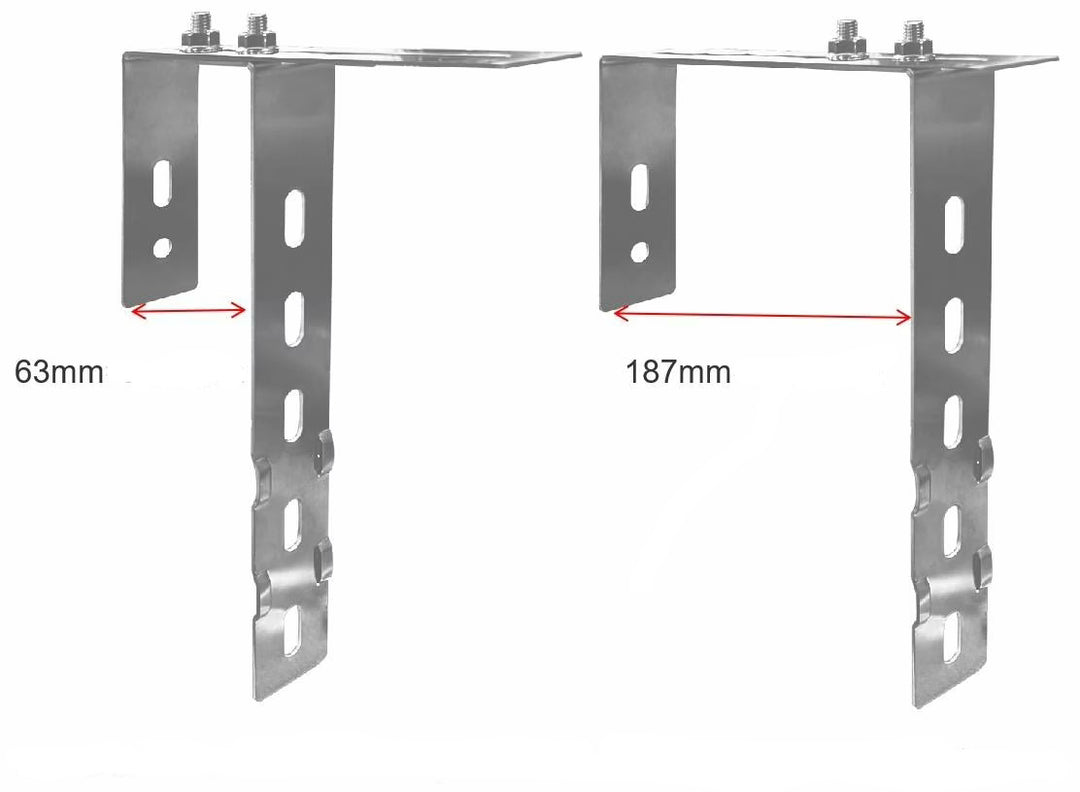 Balkonhaken für Solarmodule - Eckig verstellbar