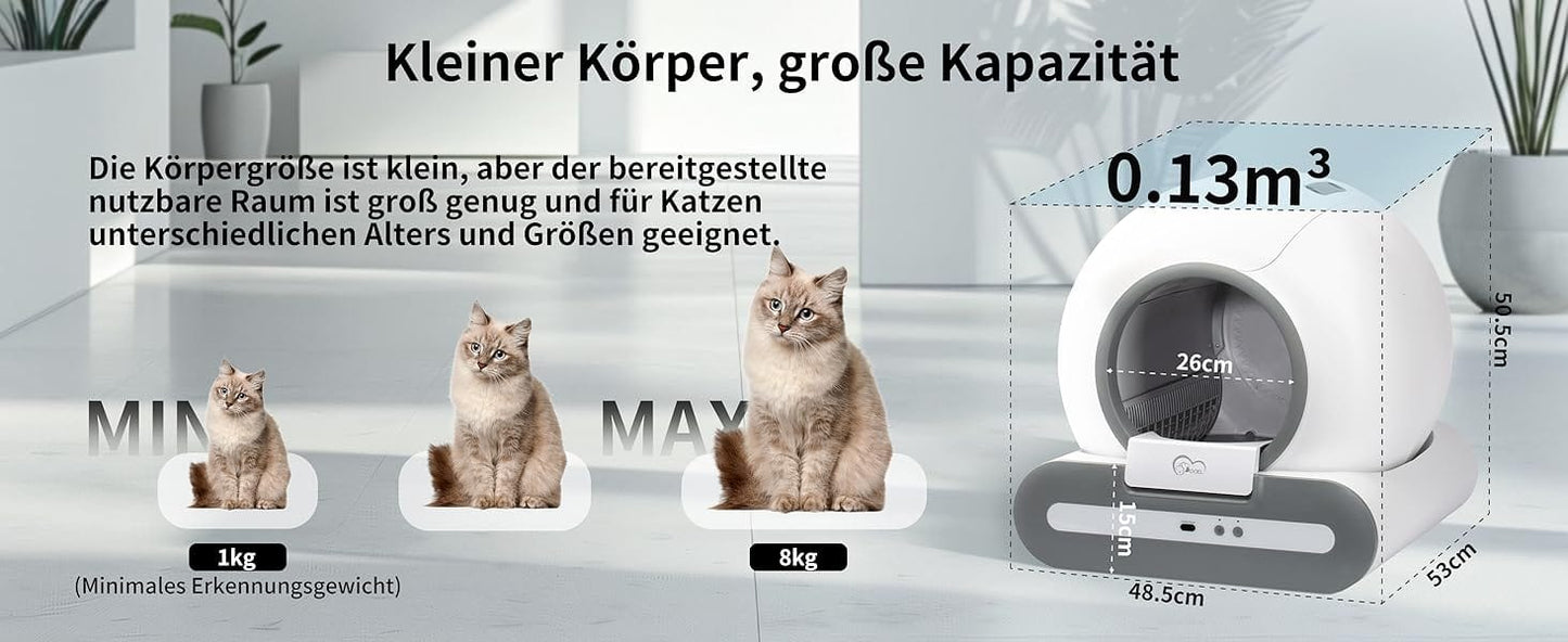 Für Katzen von 1 bis 8 KG