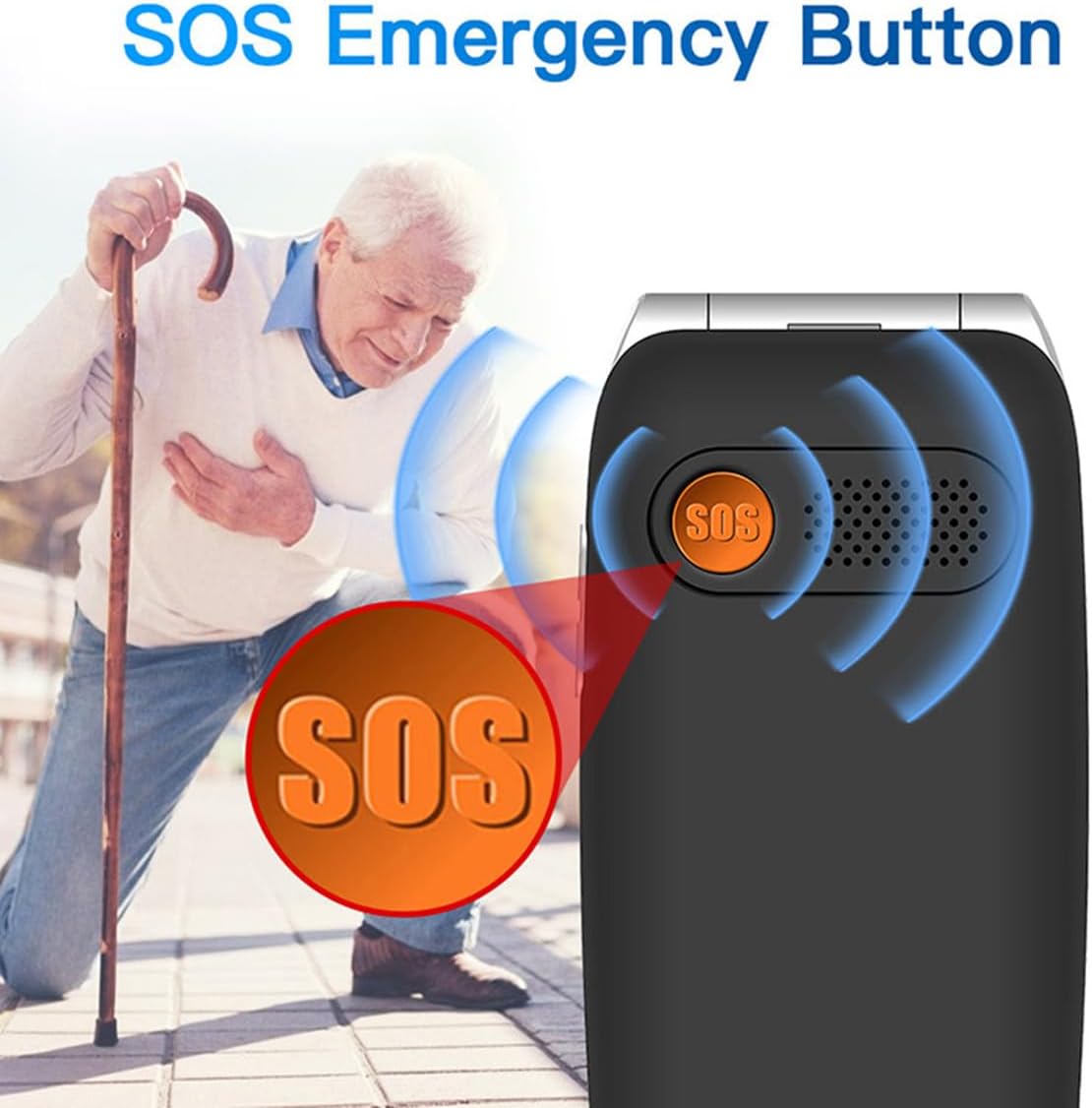 Senioren-Telefon mit extra grossen Tasten