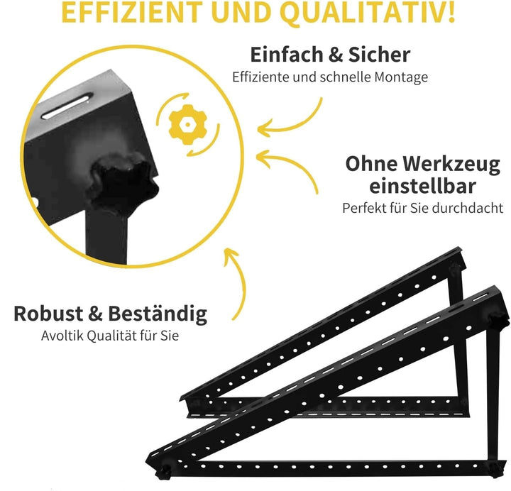 Steckerkraftwerk 890/600 Watt, mit Ständer für Terrasse inkl. Lieferung