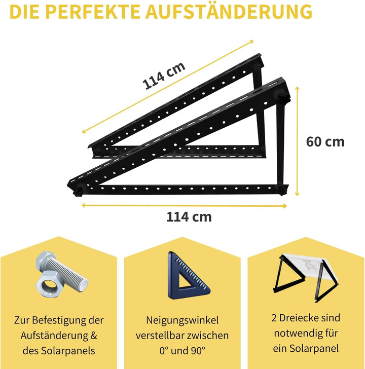 Aufständerung Terrasse Flachdach Silber