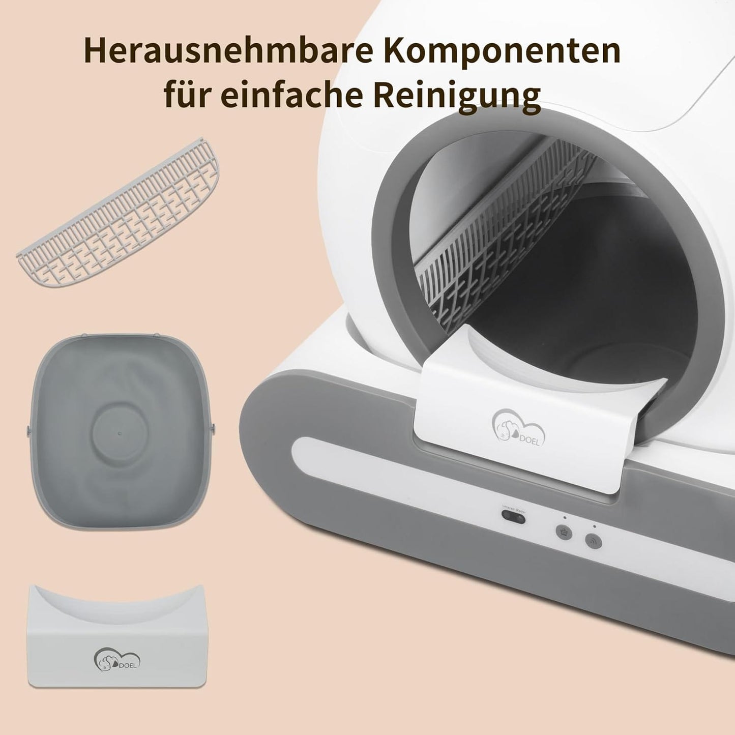 Smarte Katzentoilette selbstreinigend.