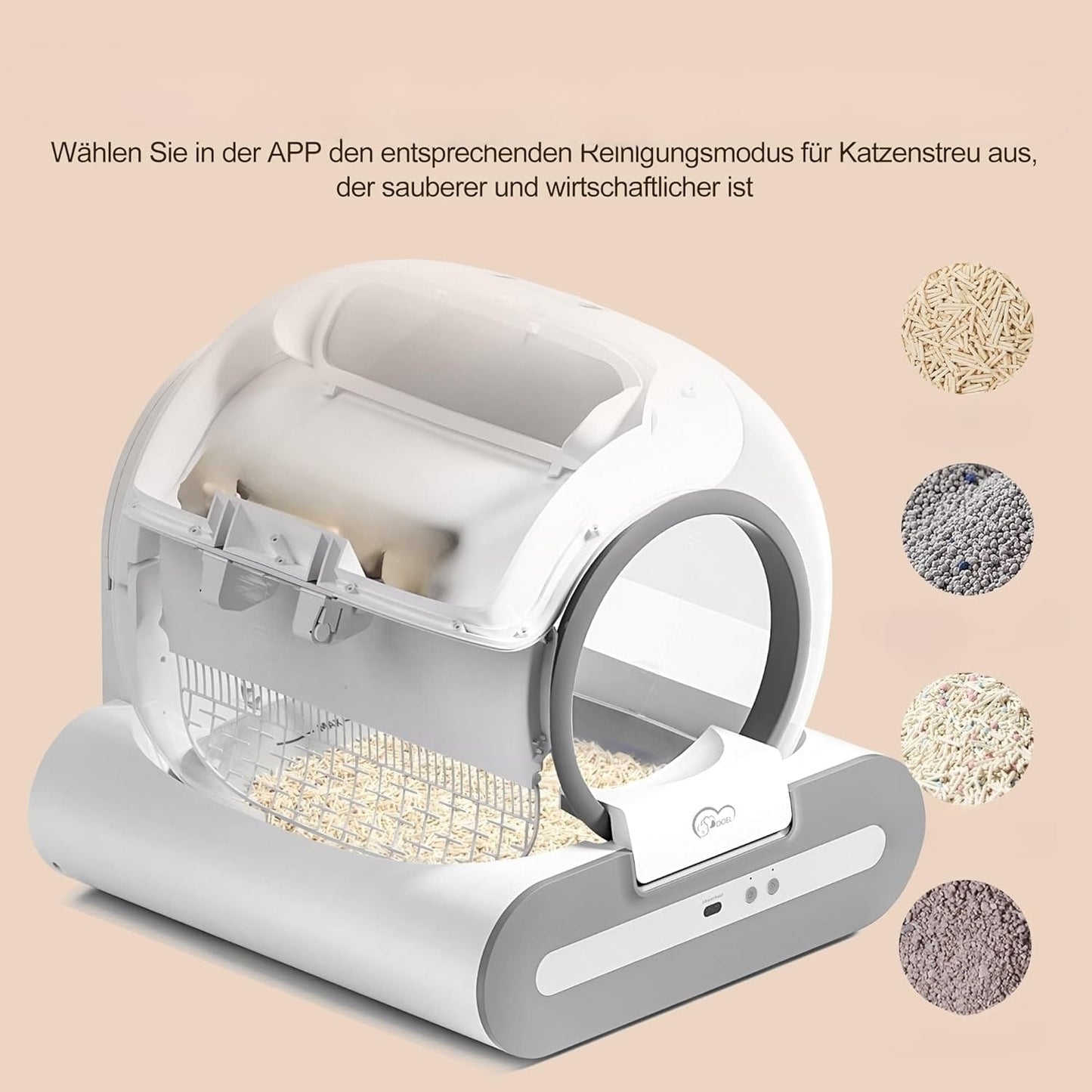 Selbstreinigendes Katzenklo