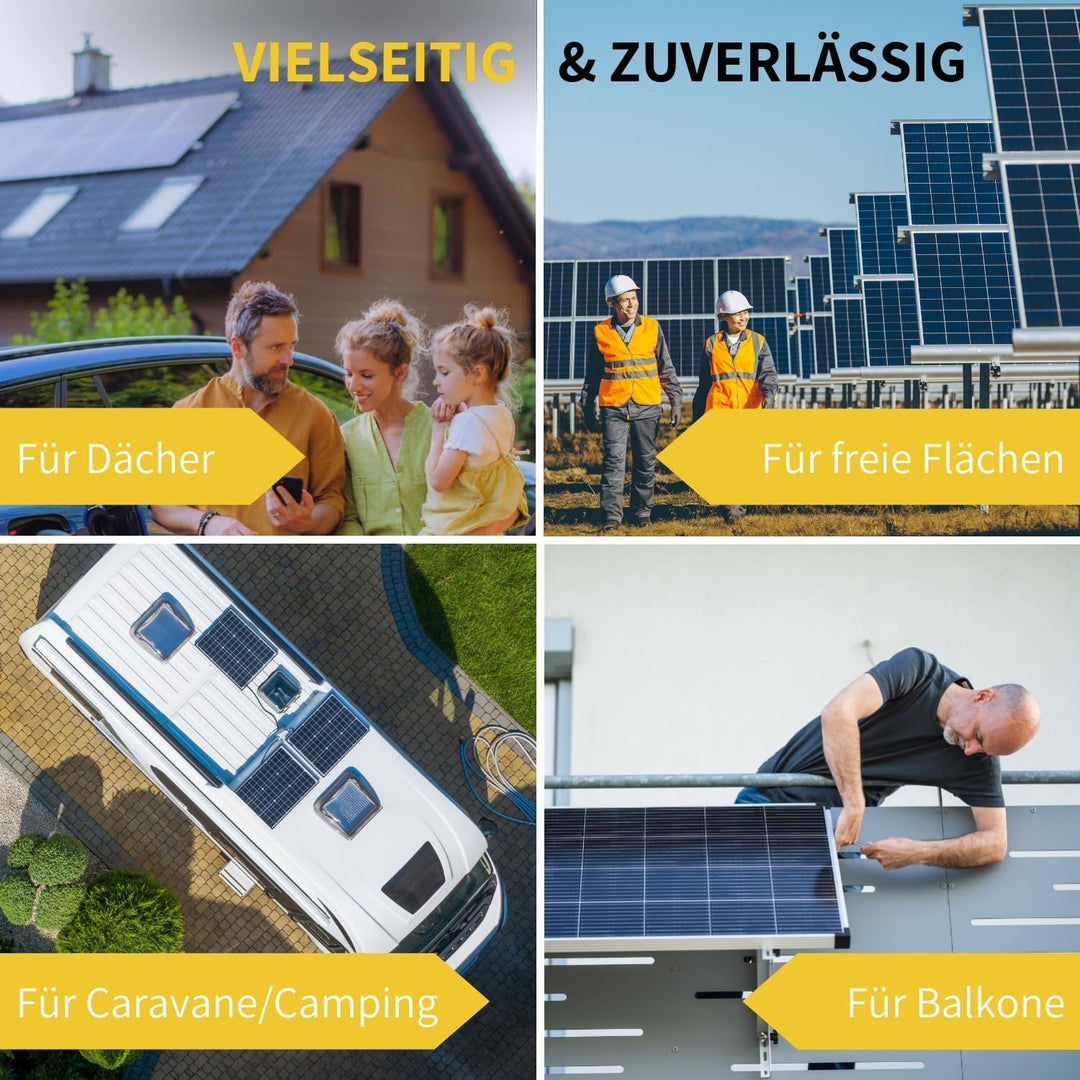 Aufständerung Terrasse Flachdach Schwarz