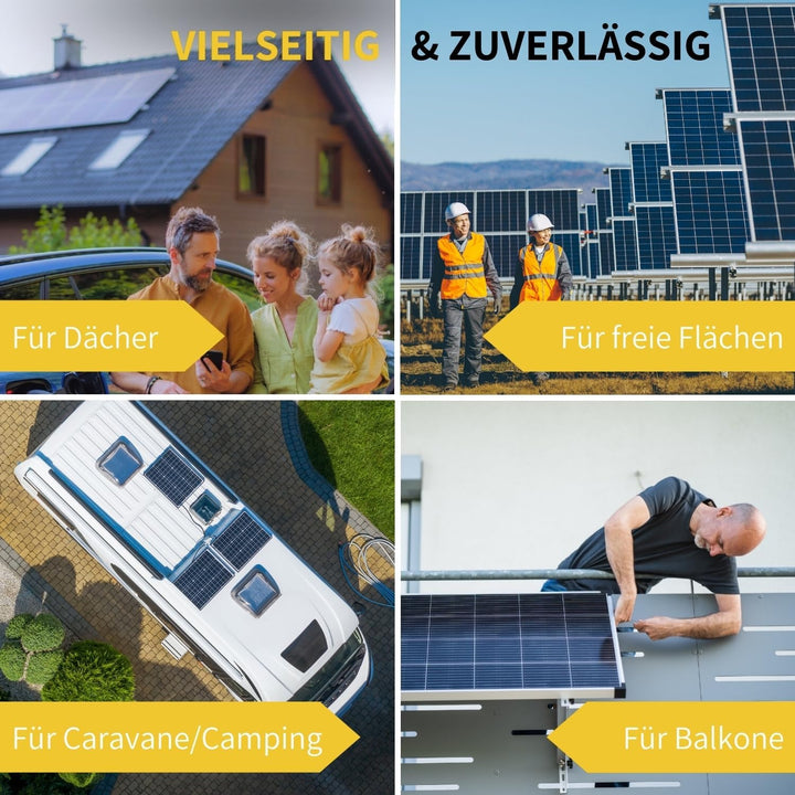 Aufständerung Terrasse Flachdach Schwarz
