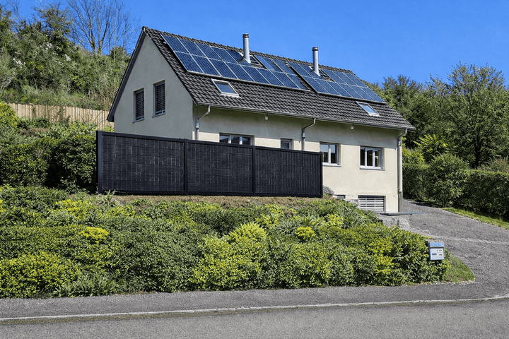 Solarzaun mit 2 Modulen Genehmigungsfrei