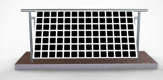 Aufständerung Balkonkraftwerk für 2 Photovoltaik-Module