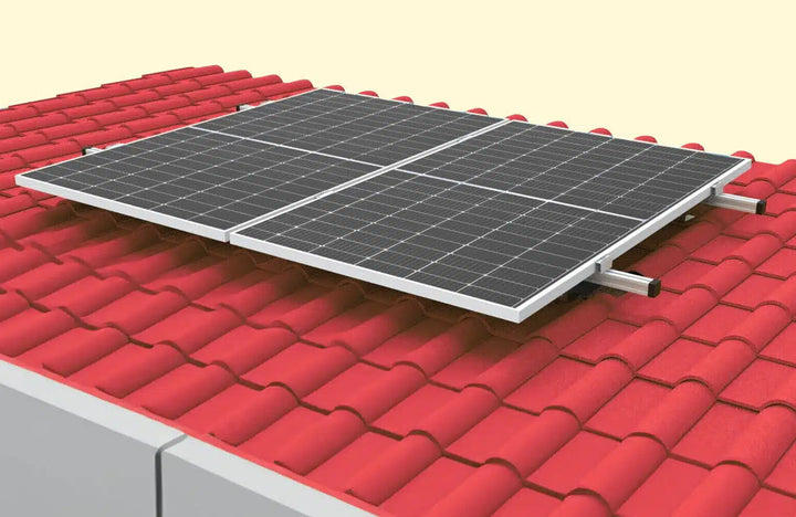 Dachmontage-Set für 2 Solarmodule