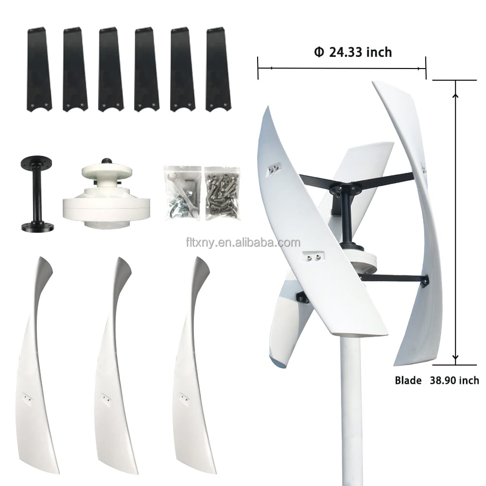 Vertikal Windkraftwerk 2000 Watt