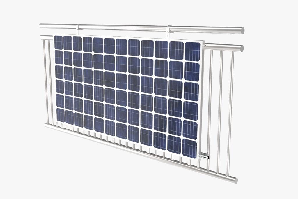 Aufständerung Balkonkraftwerk für 2 Photovoltaik-Module