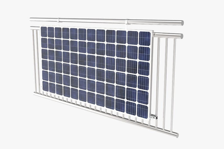 Aufständerung Balkonkraftwerk für 2 Photovoltaik-Module