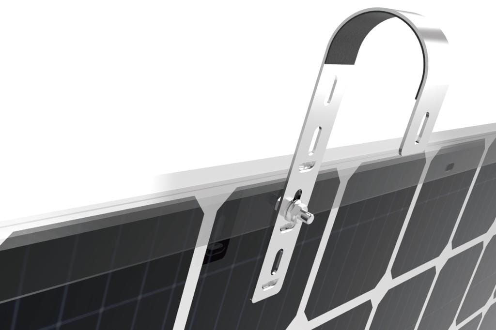 Aufständerung Balkonkraftwerk für 2 Photovoltaik-Module