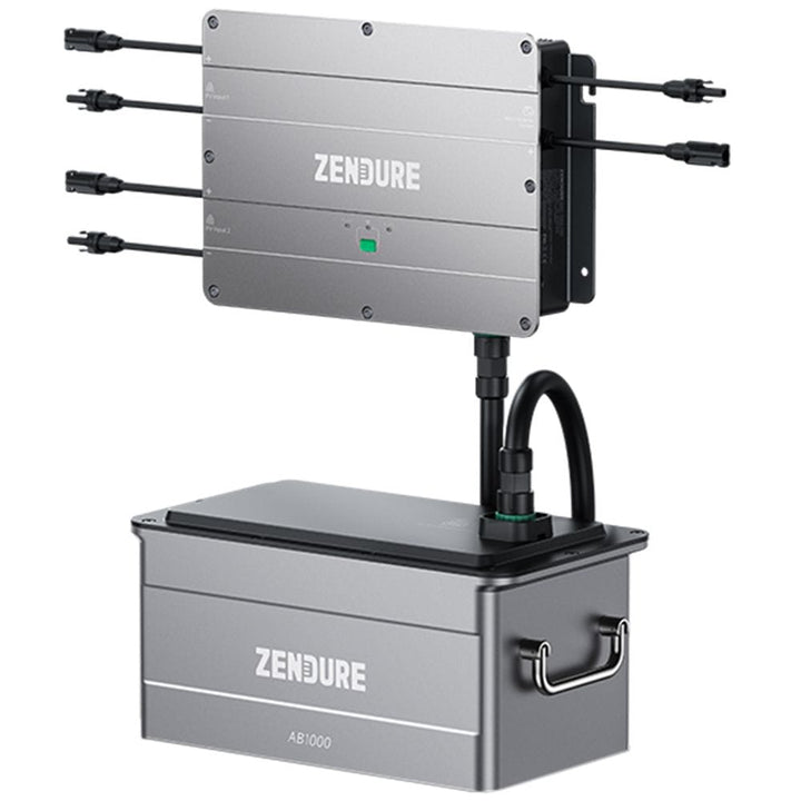 Balkonkraftwerk 890 Wp mit 4 kWh Zendure-Speicher