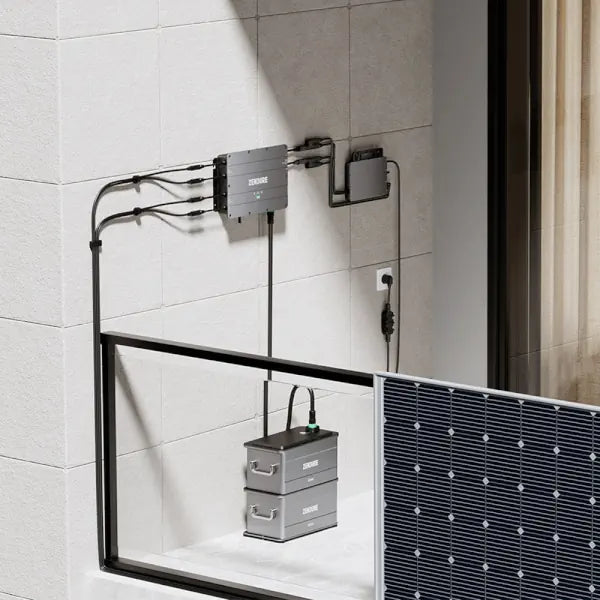 Balkonkraftwerk 1780 Watt mit 4 kWh Zendure-Batteriespeicher