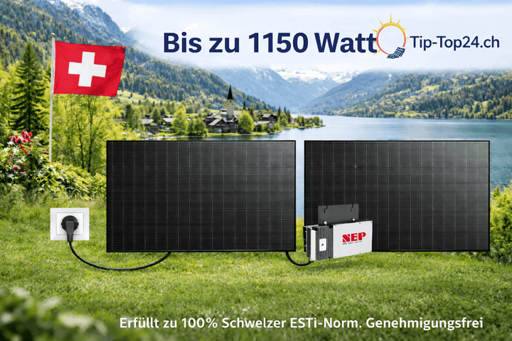 Balkonkraftwerk 900/600 Watt bifaziale Hochleistungsmodule