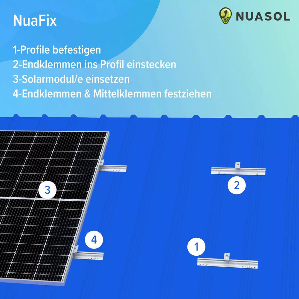 Photovoltaik Solarpanel Halterung Trapezblechdach Befestigung