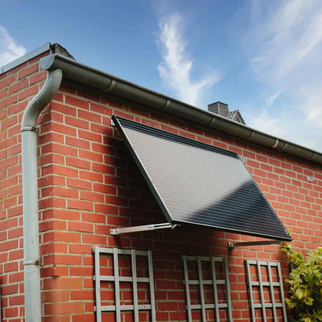Halterung für  1 Photovoltaik Modul verstellbar Schwarz