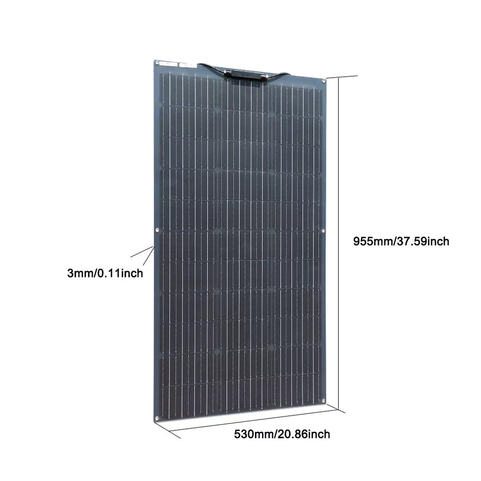 Flexible Solarpanel (1×120 W) & SolarLaderegler