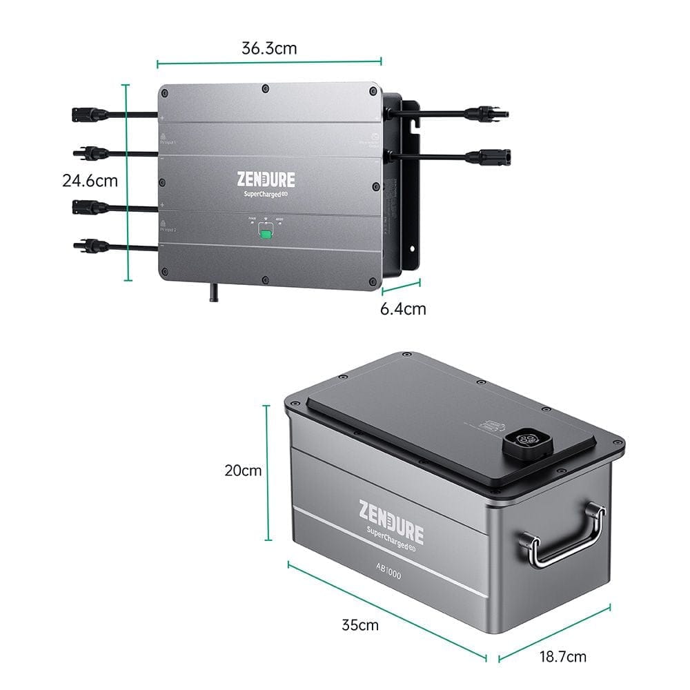 Balkonkraftwerk 890 W mit 2kwh Zendure Batteriespeicher