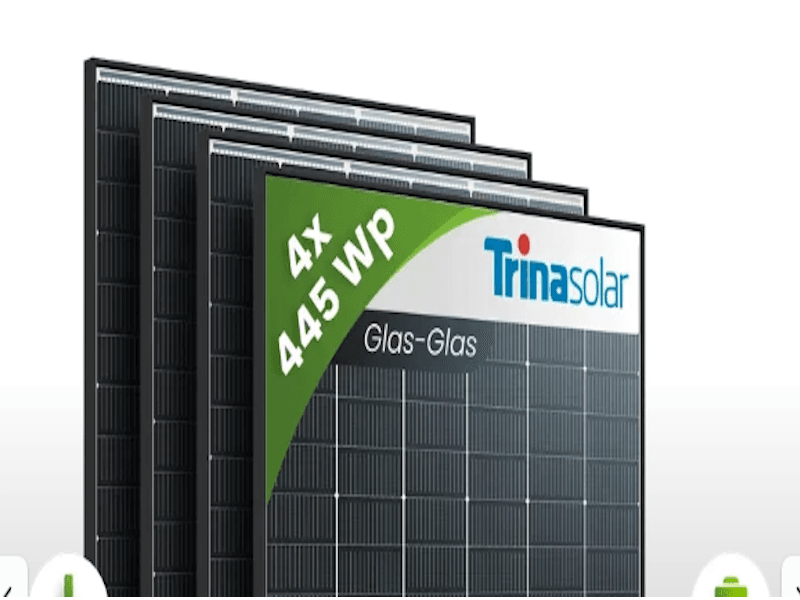 Steckerkraftwerk mit 4 KW Speicher und 4 Solarmodulen mit 1780Watt